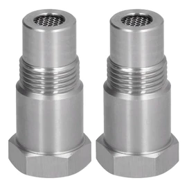 POCREATION 2Pcs Oxygen Sensor Adapter Welding Plug Engine Auxiliary with Filter Auto Parts Spark Plug Non-Foulers M18x1.5 Air Tool Accessories