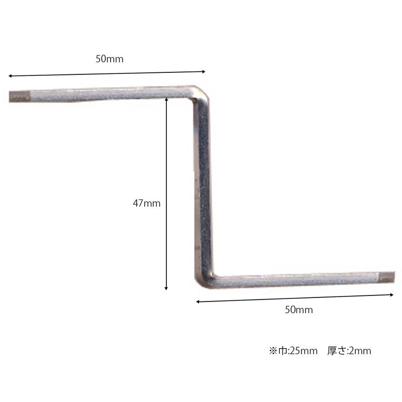 WAKI BS-742 Auxiliary Metal Fittings Stainless Steel NO151 50X45