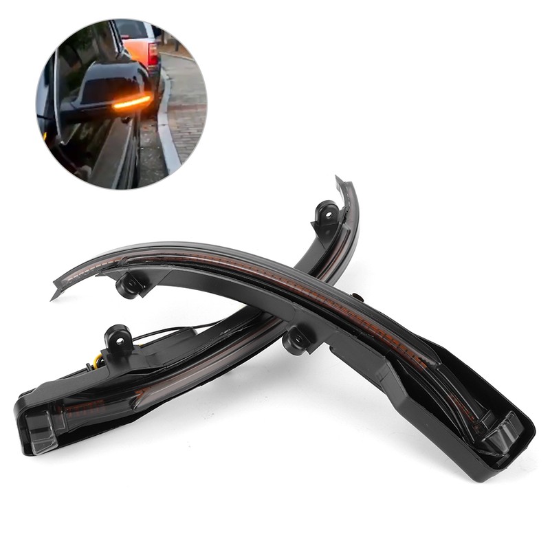 Rearview Backup Mirror Turn Signal Light Dynamic LED Indicator Fits