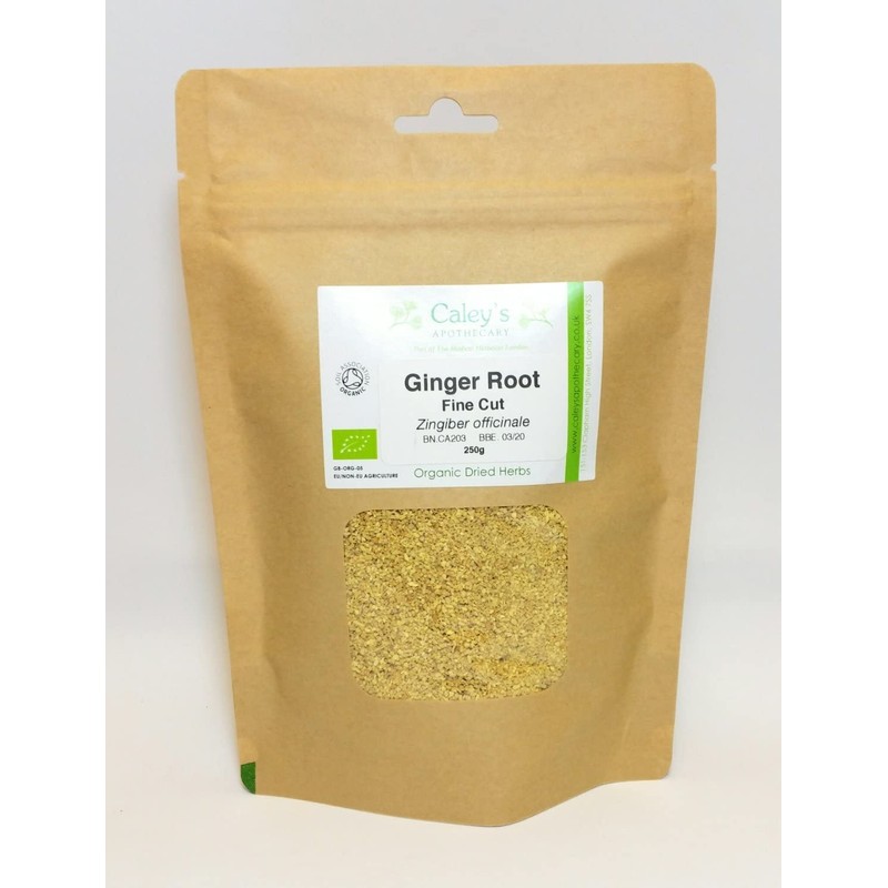 Organic Ginger Root Cut (Zingiber officinale) (50g)