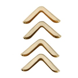 Hilitand 50 protectores de esquina para álbumes de recortes, libros, menús, cuadernos, carpetas de archivos, protectores de esquina (C103) en Oro, Bronce