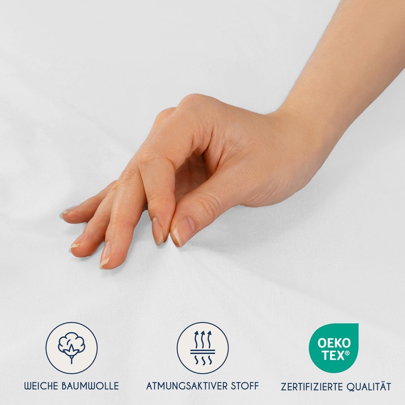 Dreamzie Elasticated Cotton Fitted Sheet