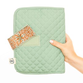 Jubi® Mint Quilted Nappy Bag with Changing Mat for on the Go with Extra Space – Small Changing Bag