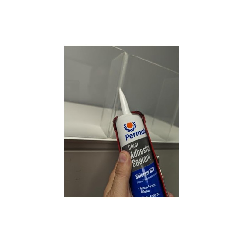Permatex Sellador de Silicona Transparente RTV 80855, 11 oz