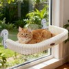 Cordless Cat Window Perch, Large Size Hammock with 4 Strong
