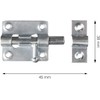 LouMaxx Door Bolt Set of 2 – Bolt Lock 38