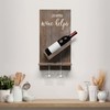 Elegant Designs HG1016-RWD Lucca Quote Saying “Life Happens Wine Helps”