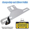 Trailer License Plate Bracket Holder with Silicone Car Tag Frame