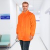 ABC Orange Disposable Lab Jackets for Adults, Medium. Pack of