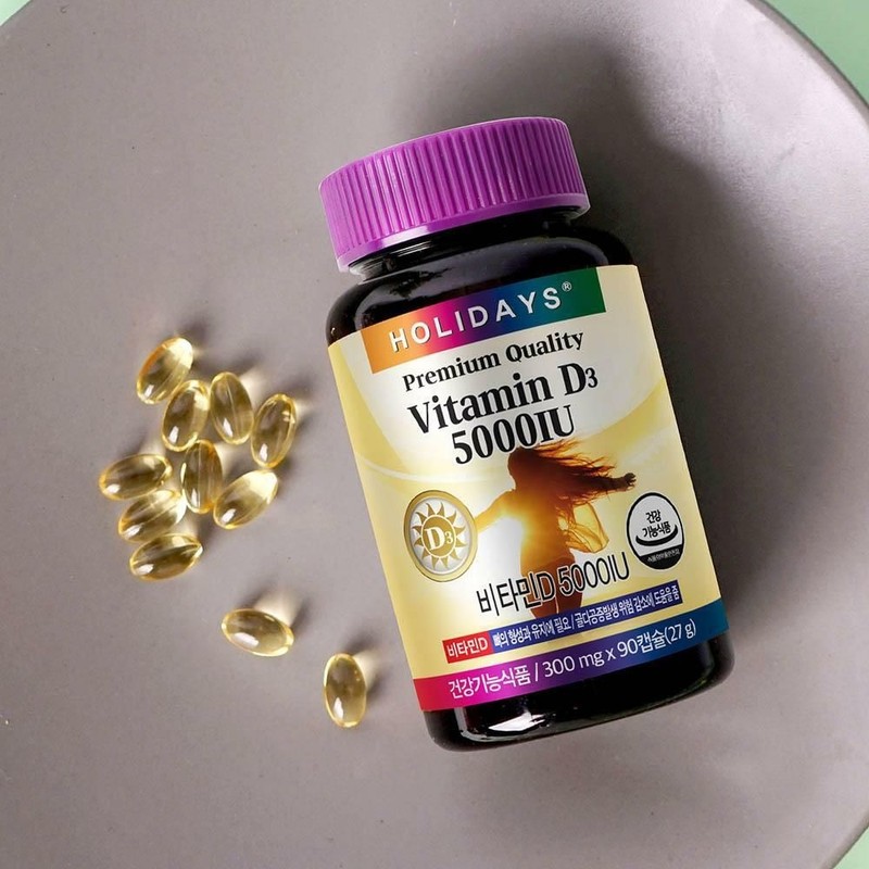 Holidays Vitamin D 5000IU 90 capsules 2 bottles gift set