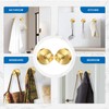 EASETROL Gold Suction Cup Hooks for Shower, Heavy Duty Wreaths
