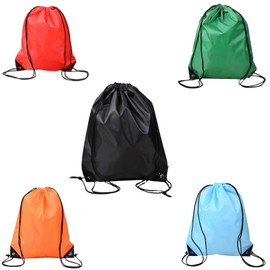 Lovgrin 5 bolsas de mochila con cordón a granel, 5 colores mochila con cordón, bolsa de cuerda a granel, adecuada para viajes, playa y yoga, gimnasio