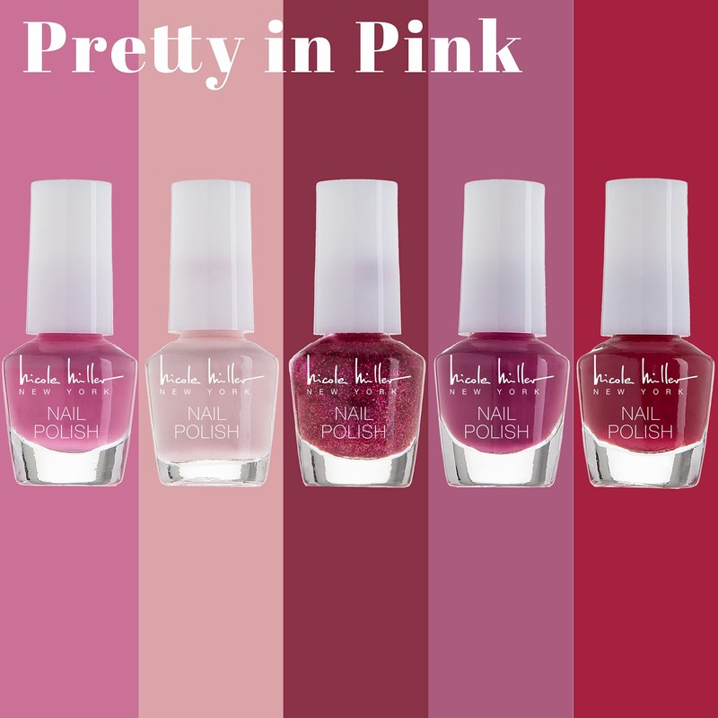 Nicole Miller Mini Nail Polish Set – Glossy, Vibrant Colors