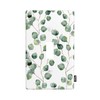Pznen Eucalyptus Leaves Light Switch Cover White Green Boho Floral