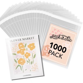 Pack It Chic - 11” X 14” (1000 Pack) Clear Resealable Polypropylene Bags - Fits 11X14 Prints, Photos, Documents - Self Seal