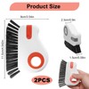 2 Pcs 2 in 1 Groove Cleaner Brush for Window