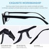 CVVTSPE 3 Pack Black HD Reading Glasses - Anti-Blue Light,