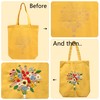 MAMUNU Canvas Tote Bag Embroidery Kit with Pattern for Beginners,
