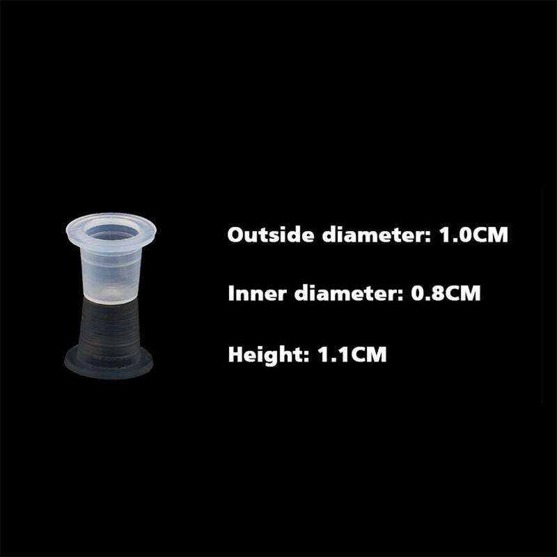 Tattoo Ink Caps - Yuelong 600 Pcs Plastic Tattoo Ink