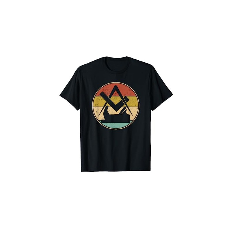 Funny Retro Vintage Carpenter's Guild Symbol Gift T-Shirt, black