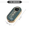 X AUTOHAUX Remote Keyless Key Fob Cover Kit for Fiat