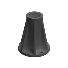 SAFTRON 6 Inch Surface Mount for 1.9 Inch OD Swimming Pool Ladder or Rail, Black