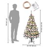 Yescom 5FT White Christmas Tree Artificial Pine Tree with 40