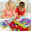 JurciCat Child Mosaic Plug-In Game with 46 Large Beads and