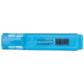 Q-Connect 10844 Highlighter Chisel Tip 2-5 mm Line Blue