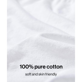 Ubras Women’s Disposable Underwear 100% Pure Cotton Briefs for Travel Hospital Maternity Underwear White (7pk) XL