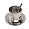 Stainless Steel Coffee Cup Set Double Walled Rustproof Modern Latte