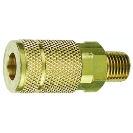 Tru-Flate 13-125 1/4" T Design x 1/4" MNPT Brass Coupler