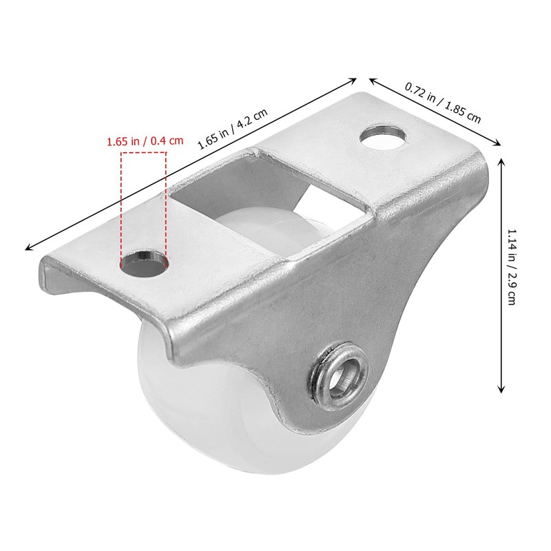 iplusmile 16pcs Furniture Moving Caster Mini Caster Furniture White Wheel