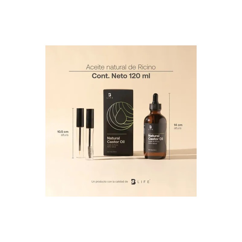 Aceite De Ricino Para Pestañas, Cejas, Cabello 120ml B Life