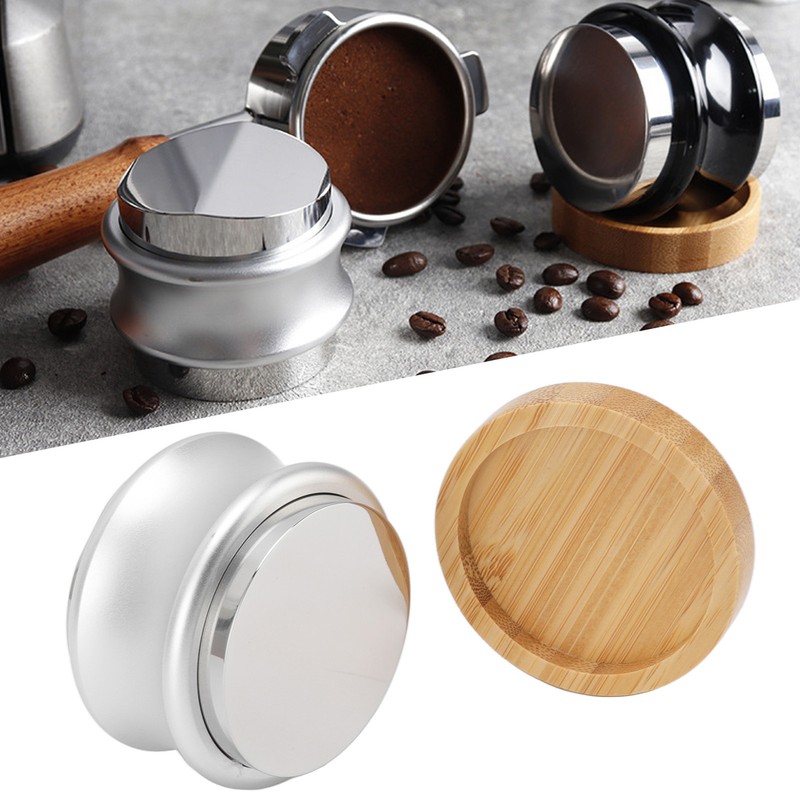 Coffee Distributor Adjustable Depth Tamper Press Hammer Distribution Tool for