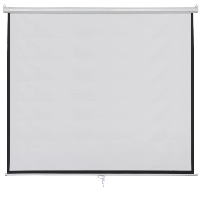 Segawe 100 Inch Manual 16:9 Pull Down Projector Screen Home