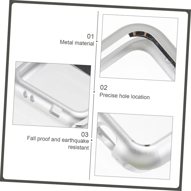 jojofuny Watch Case Magnetic Adsorption Protective Metal Frame Cover for