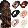 6PCS Horquillas Planas para Cabello, Pinzas para Curvas para Mujeres