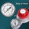 GASPRO High Pressure Propane Regulator with 12FT Braided Hose, 30-PSI