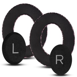 Headphones Replacement Ear Pads, for Bose Noise Cancelling Headphones 700（NC700） Replacement Earpads, Breathable Ice Sensation Sports Fabric, High-Density Noise Cancelling Foam - Black Pink Pattern