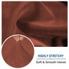 H.VERSAILTEX Velvet Stretch Couch Cushion Cover Plush Cushion Slipcover for