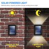 Unbranded 4PACK WARM WHITE Solar LED Wall Lights Yard Path