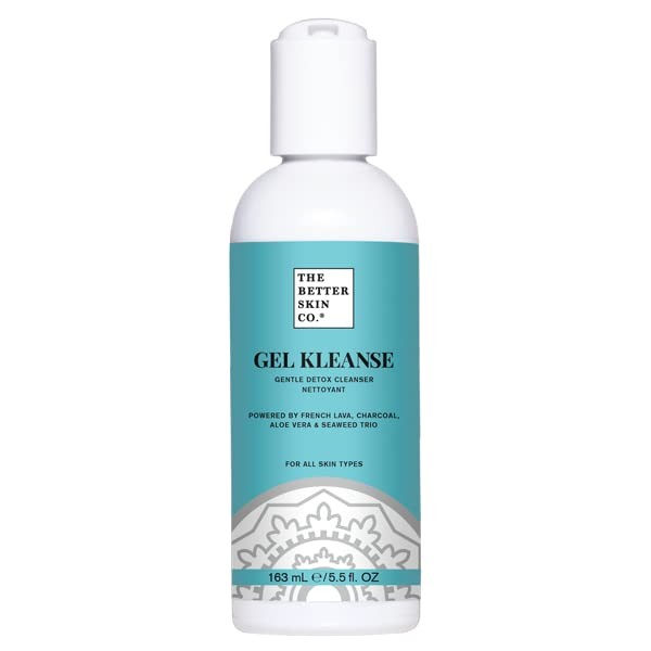 The Better Skin Co. | Gel Kleanse - Facial Cleanser W/ Charcoal, French Lava, Green Tea, Aloe To Detoxify & Cleanse The Skin