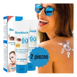 Bloqueador Solar Protector Baba Caracol Spf Pzas