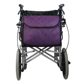 Wheelchair Rear Back Bag, Waterproof Wheelchair Bag Hang on Back Backpack Messenger Storage Bag for Men, Women (Purple)