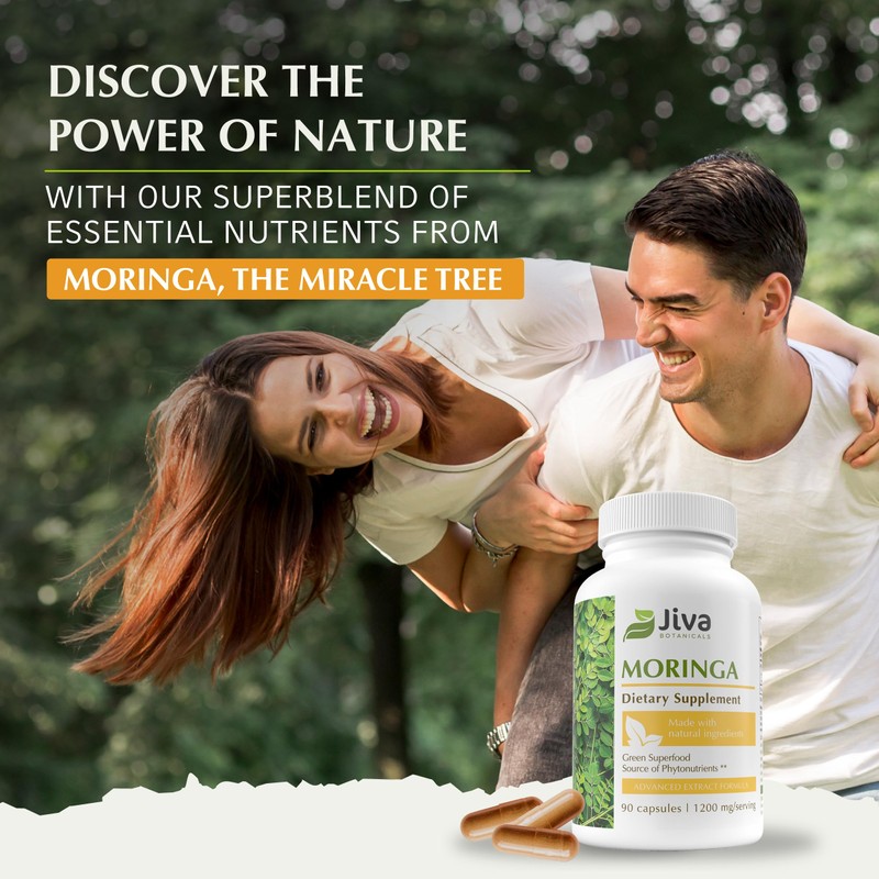 Jiva Botanicals Jiva Botanicals Moringa Leaves Extract Capsules - Made