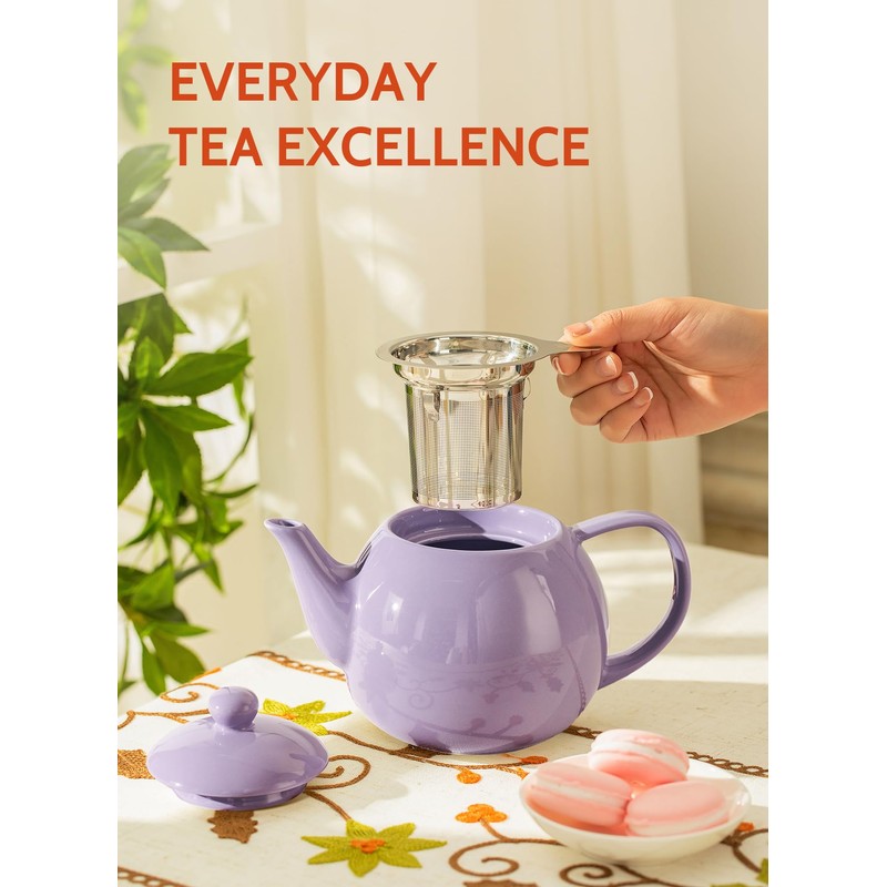 Sweese Teapots for Tea, 27 oz Porcelain Tea pot with