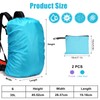 Pack of 2 Rain Covers for Backpacks School Bags, 30-40L