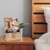 TONICE 8.5 x 11 Acrylic Sign Holder with Wood Base