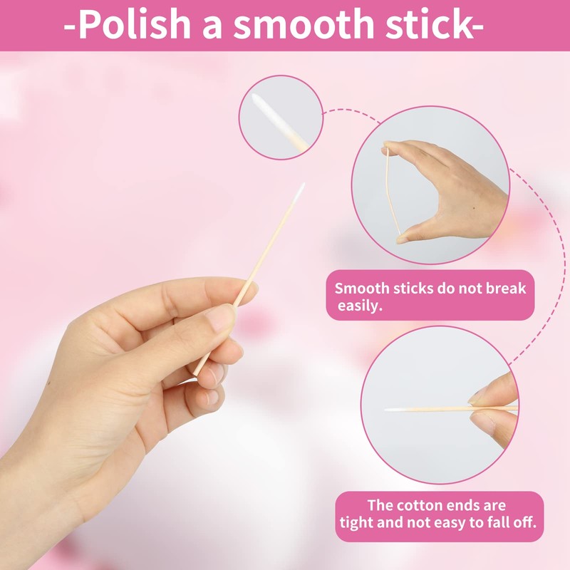 CGR 1000 Count Microblading Cotton Swabs, Pointed Tip, Cotton Swabs